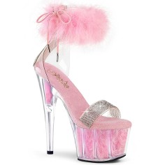 Adore-727F - Clear Pink Fur Matching