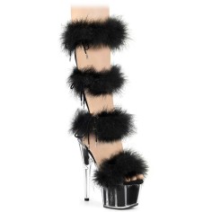 Adore-728F - Clear Black Fur Matching