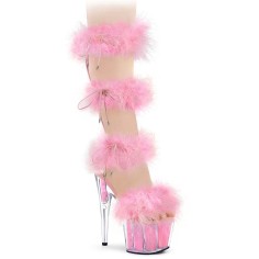 Adore-728F - Clear Pink Fur Matching