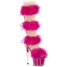 Adore-728F - Clear Pink Fur Matching