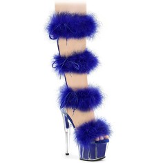 Adore-728F - Clear Royal Blue Fur Matching