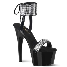 Adore-770 - Black Patent Rhinestones