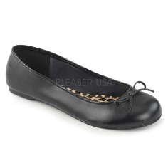 ANNA-01 - Black  Faux Leather