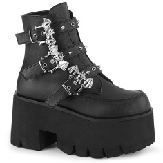 Ashes-55 - Black Vegan Leather