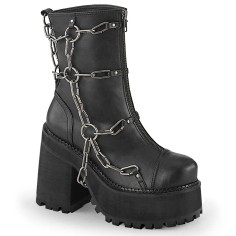 Assault-66 - Black Vegan Leather  