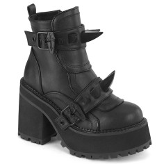 Assault-72 - Black Vegan Leather
