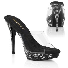 Athena-501 - Clear Black on Rhinestones