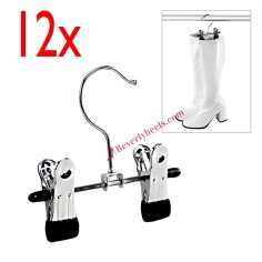 Boot Clips - Chrome Boot Hangers - One Dozen (12)