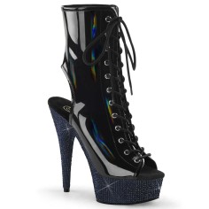 Bejeweled-1016-6 - Black Hologram Patent Midnight