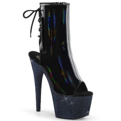 Bejeweled-1018DM-7 - Black Hologram Patent Midnight