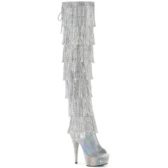 Bejeweled-3017HG-RSF - Silver Hologram Metallic Pu AB