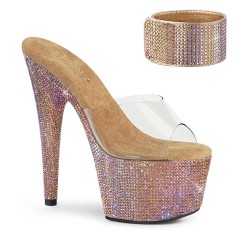 Bejeweled-712RS - Clear Rose Gold Multi 