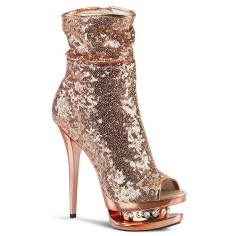 Blondie-R-1008 - Rose Gold Sequins Chrome