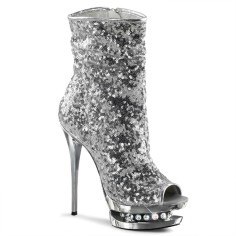 Blondie-R-1008 - Silver Sequins/Silver Chrome