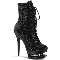 Blondie-R-1020 - Black Sequins  