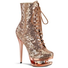 Blondie-R-1020 - Rose Gold Sequins Chrome