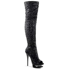 Blondie-R-3011 - Black Sequins/Black