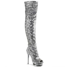 Blondie-R-3011 - Silver Sequins/Silver Chrome