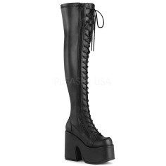Camel-300 - Black Vegan Leather