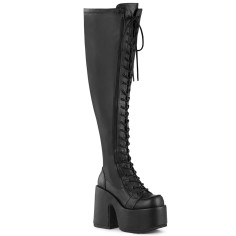 Camel-300WC - Black Stretch Vegan Leather