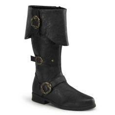 Funtasma Carribean-299 - Black Distressed Pu