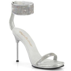 Chic-40 - Silver Shimmery Fabric Rhinestones