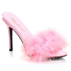 Classique-01F - Pink Pu Fur  