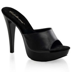 Fabulicious  COCKTAIL-501L - Black Leather Black