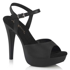 Cocktail-509 - Black Faux Leather Matte
