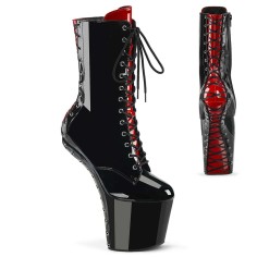 Craze-1040FH - Black Red Patent