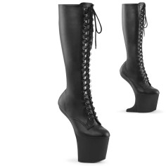 Craze-2023 - Black Stretch Faux Leather Matte