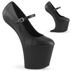 Craze-880 - Black Faux Leather Matte