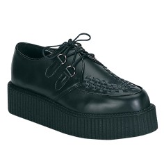 Demonia Creeper-402 - Black Leather
