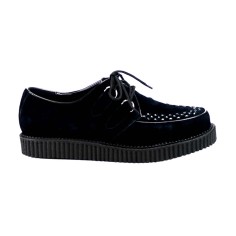 Demonia Creeper-602S - Black Suede