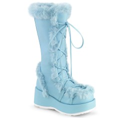 Demonia Cubby-311 - Baby Blue Veggie Leather