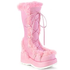 Demonia Cubby-311 - Baby Pink Veggie Leather