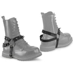 Da-510 - Boot Harnesses - Black Vegan Leather