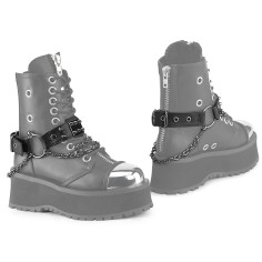 Da-520 - Boot Harnesses - Black Vegan Leather