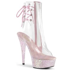 Delight-1018C - Clear Pink Multi Glitter  