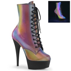 Delight-1020REFL - Rainbow Reflective Black Matte  