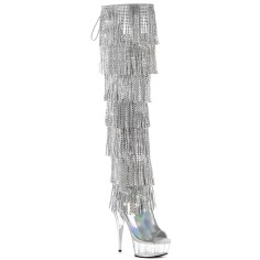 Delight-3017HG-RSF - Silver Hologram Metallic Pu Clear