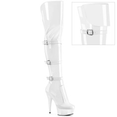 Delight-3018 - White Stretch Patent