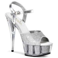 Delight-609-5G - Silver Glitter/Silver Glitter