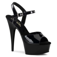 Delight-609 - Black Patent/Black