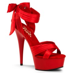 Delight-668 - Red Satin/Red