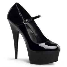 Delight-687 - Black Patent/Black