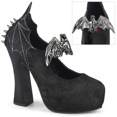Demon-18 - Black Satin Lace  