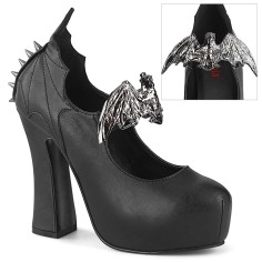 Demon-18 - Black Vegan Leather  