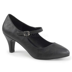 DIVINE-440 - Black Faux Leather