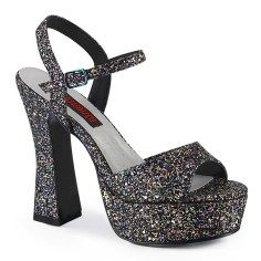 Dolly-09 - Black Multi Glitter